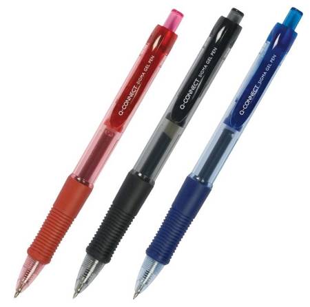 Długopis  żelowy automatyczny Q-CONNECT niebieski 0.5mm